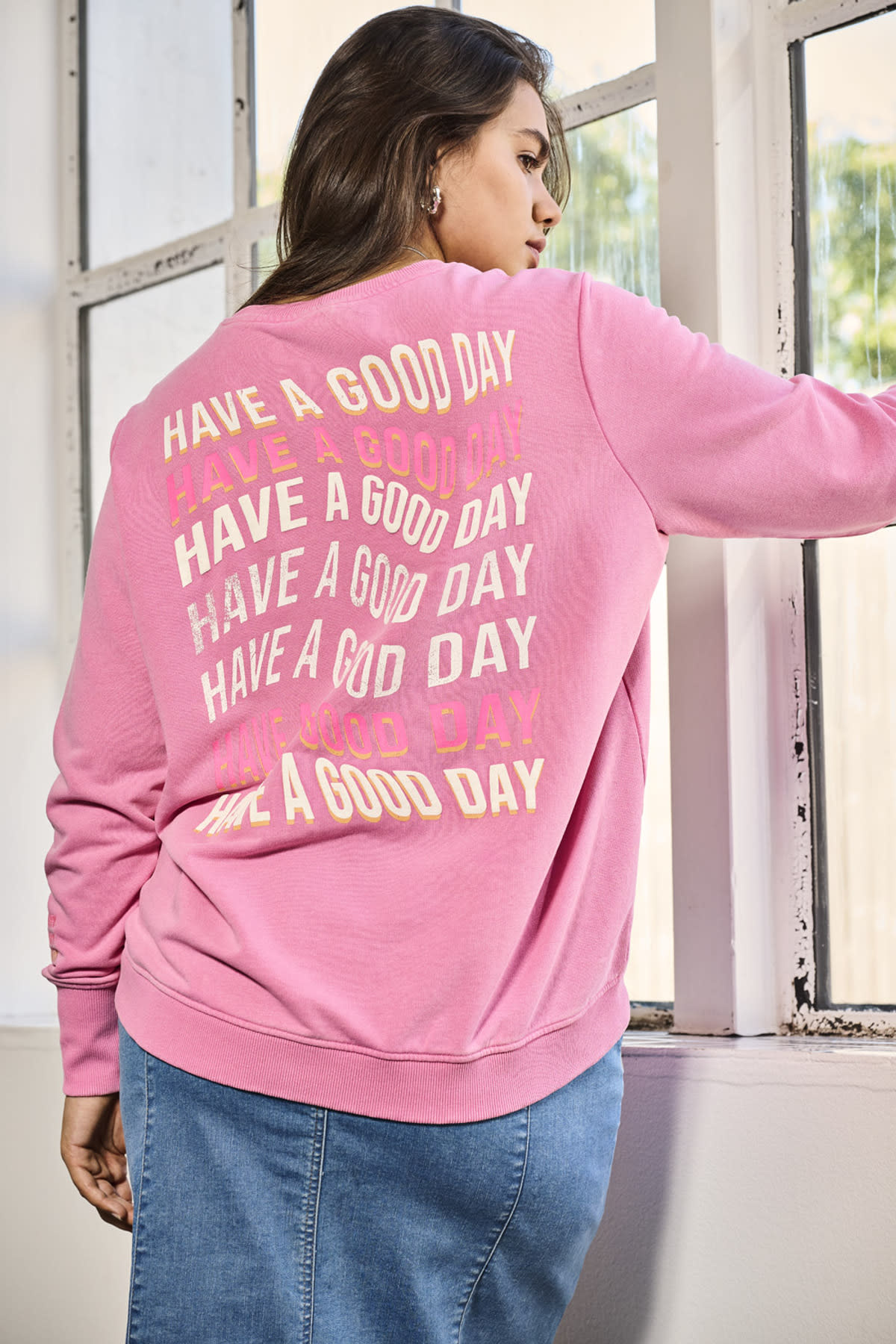 ONLY CARMAKOMA CARMAYA L/S O-NECK SWEAT JRS