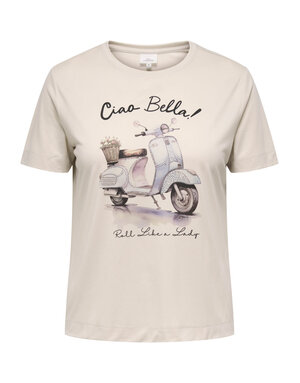 ONLY CARMAKOMA CARNIKO LIFE S/S O-NECK REG TEE JRS