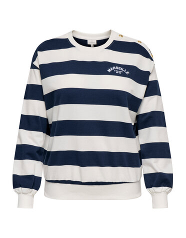 ONLY CARMAKOMA CARISLA LIFE L/S O-NECK SWEAT JRS