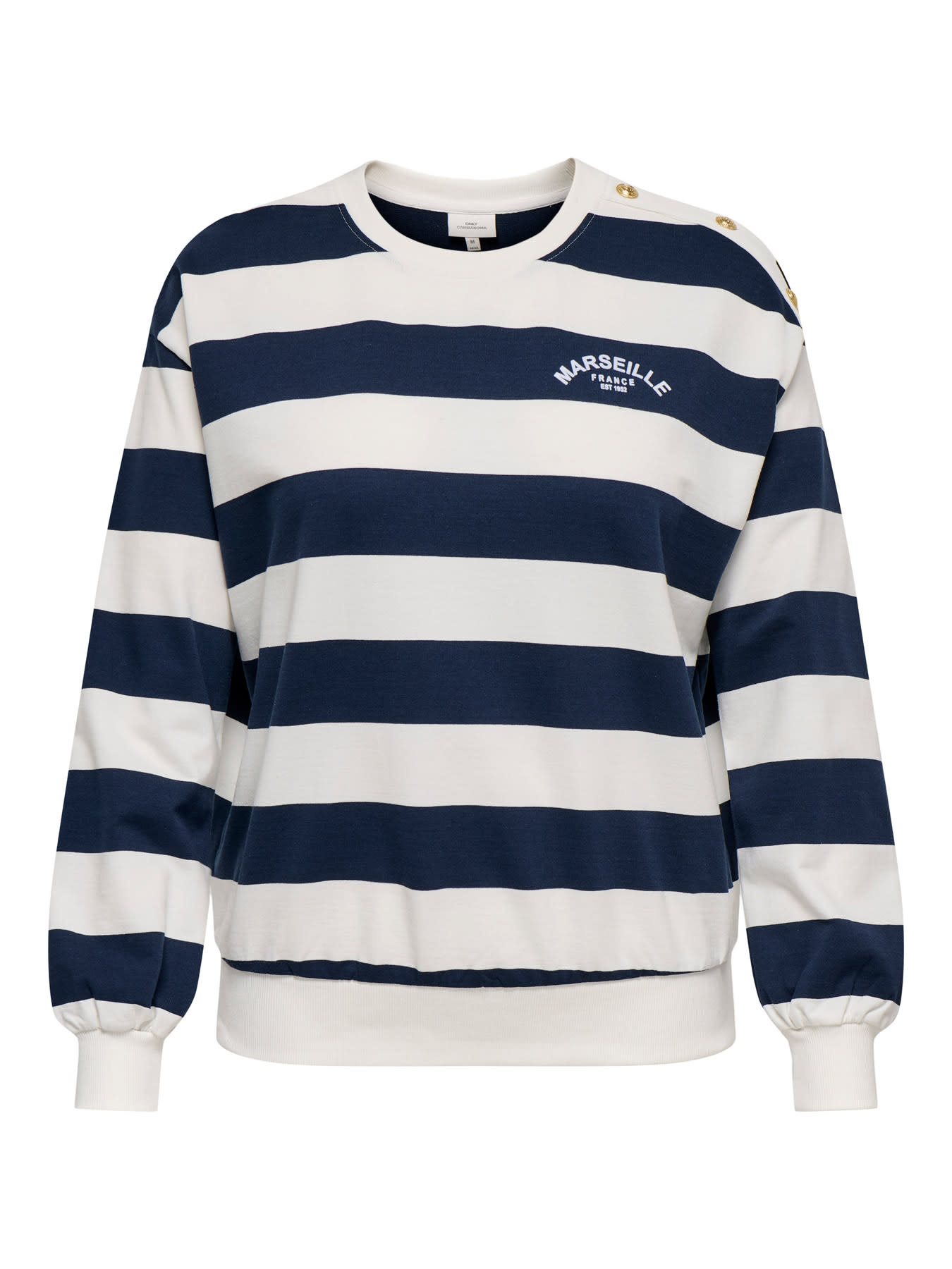 ONLY CARMAKOMA CARISLA LIFE L/S O-NECK SWEAT JRS