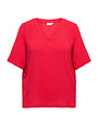 ONLY CARMAKOMA CARANNA LIFE S/S V-NECK BLOUSE JRS