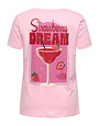 ONLY CARMAKOMA CARADDISON LIFE S/S O-NECK REG TEE JRS