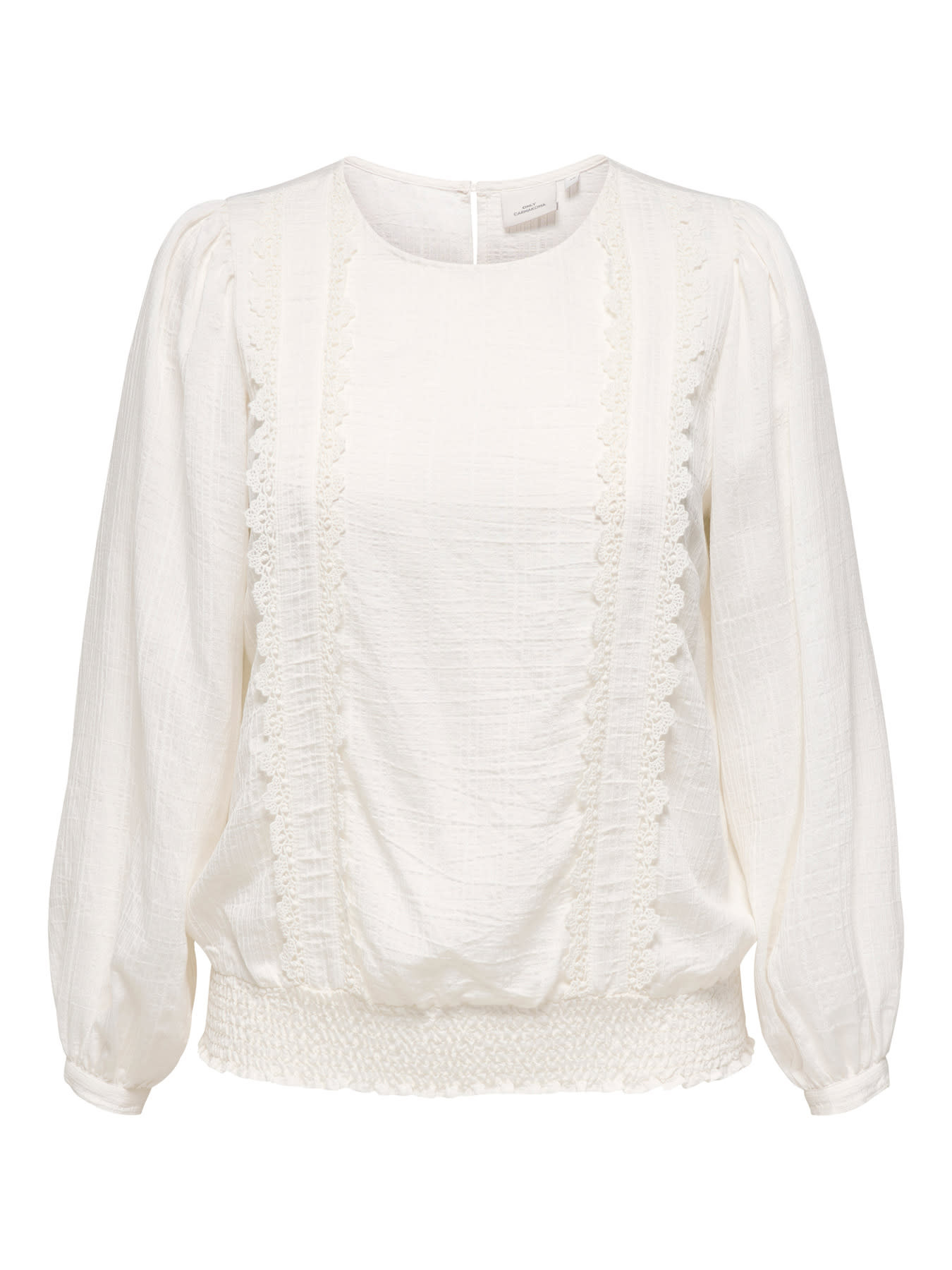 ONLY CARMAKOMA CARTILO L/S O-NECK TOP WVN
