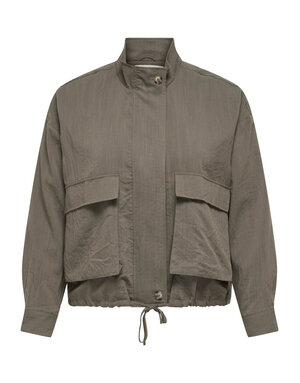 ONLY CARMAKOMA CARDONNA LS O-NECK JACKET TLR