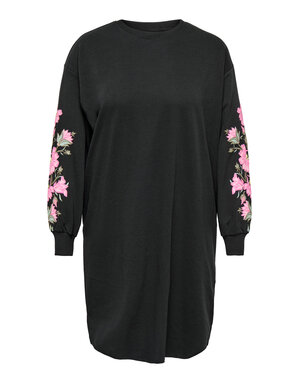 ONLY CARMAKOMA CARBELLIS LIFE O-NECK ABK SWT DRESS JRS