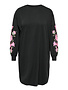 ONLY CARMAKOMA CARBELLIS LIFE O-NECK ABK SWT DRESS JRS