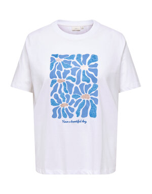 ONLY CARMAKOMA CARALBERTE LIFE S/S BOXY TEE JRS