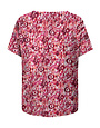 ONLY CARMAKOMA CARHAVANA LIFE SS V-NECK TOP AOP