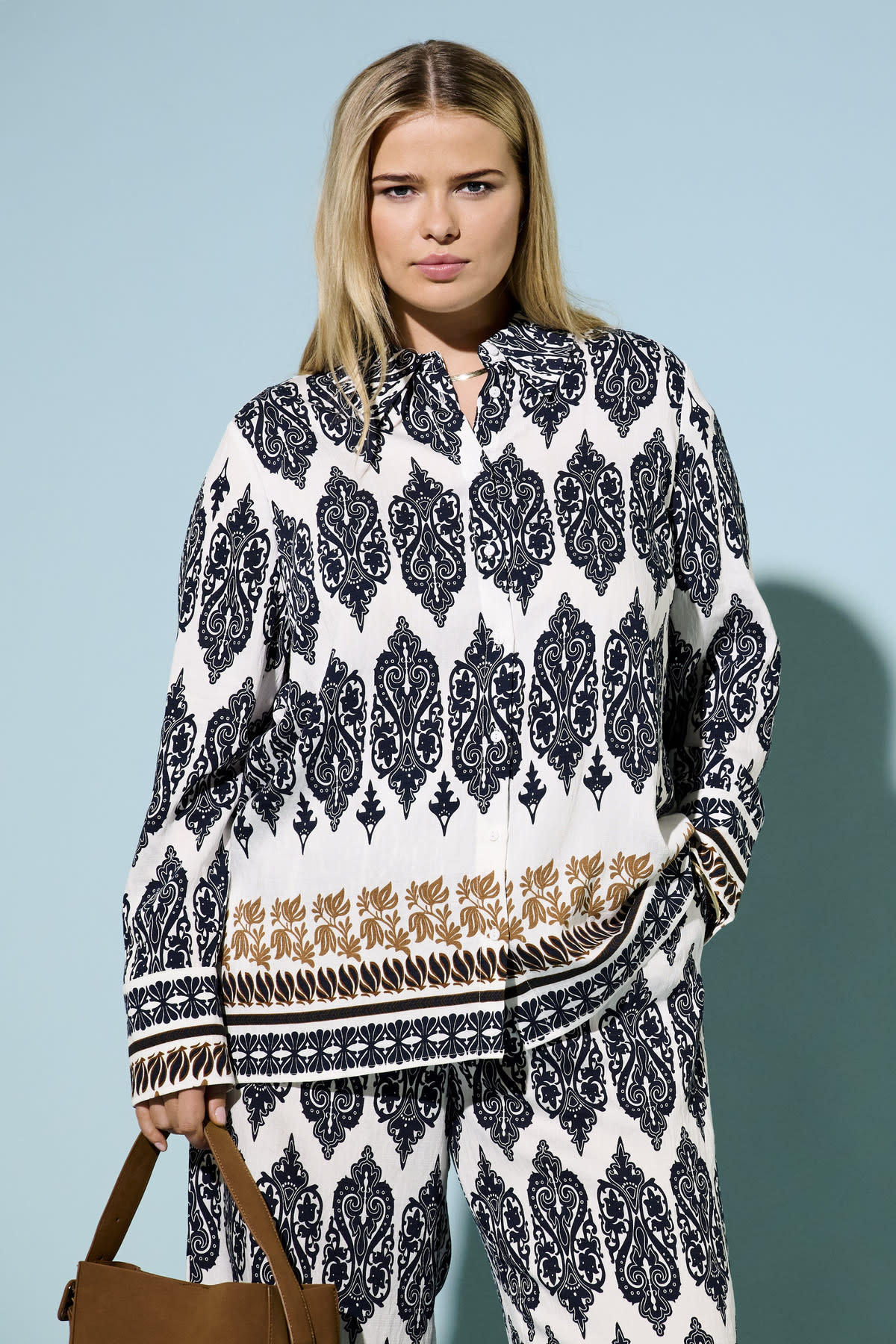 ONLY CARMAKOMA CARHAVANA LIFE L/S SHIRT AOP