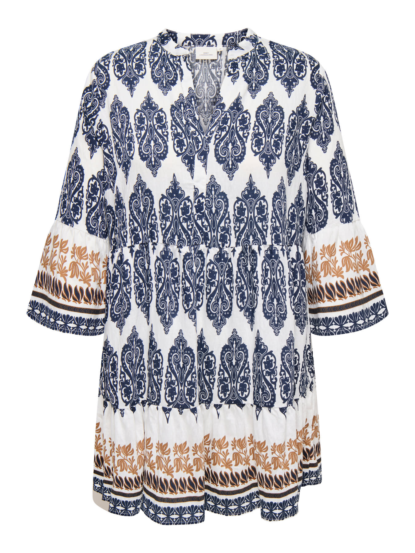 ONLY CARMAKOMA CARHAVANA LIFE 3/4 TUNIC DRESS AOP