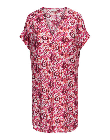 ONLY CARMAKOMA CARHAVANA LIFE IN ONE V-NECK DRESS AOP