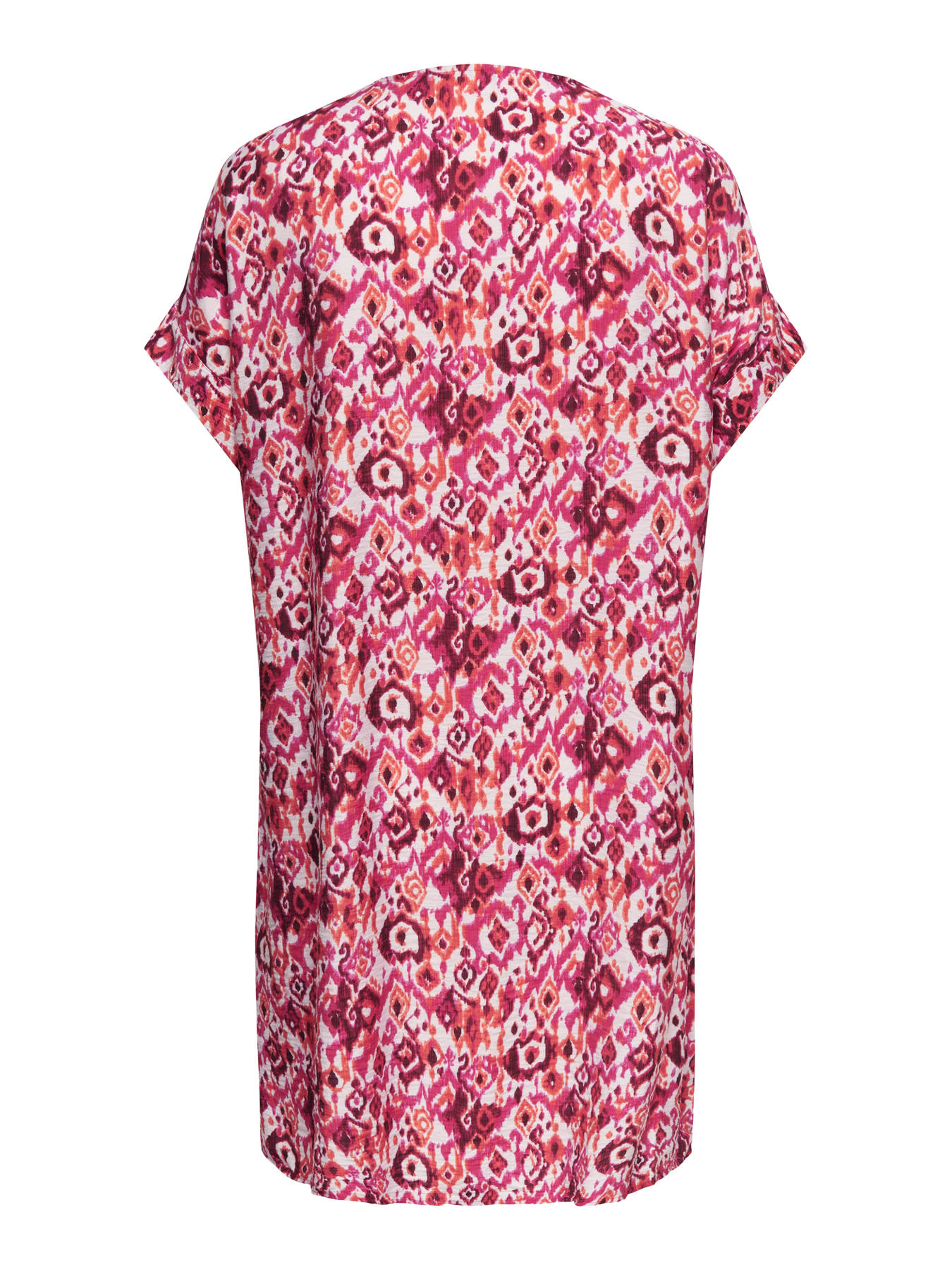 ONLY CARMAKOMA CARHAVANA LIFE IN ONE V-NECK DRESS AOP