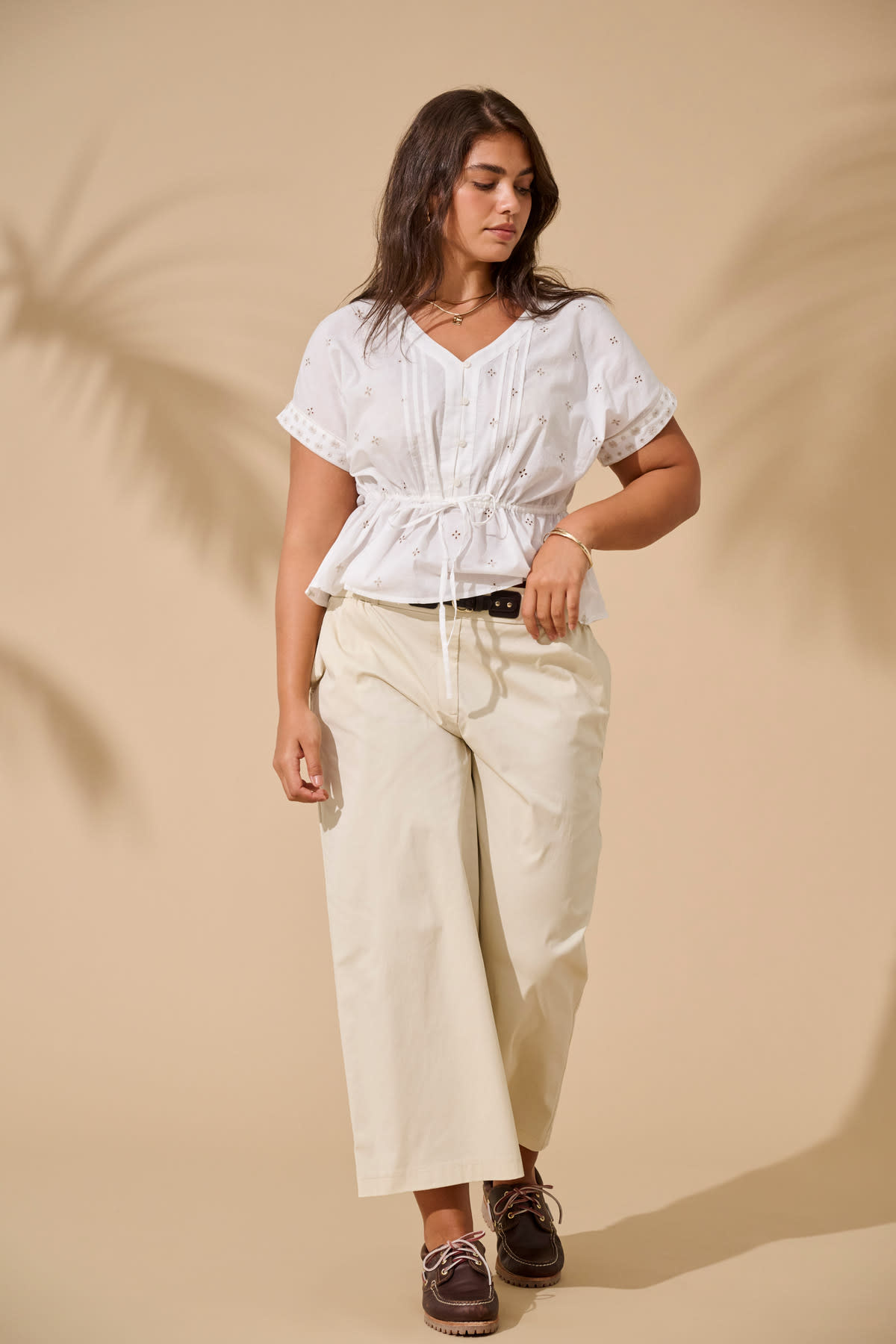 ONLY CARMAKOMA CARANNY HW BELT LONG CULOTTE PNT "32