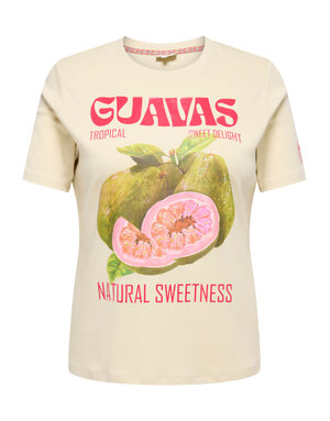 ONLY CARMAKOMA CARJENNY LIFE SS PRINT JEANS TEE JRS