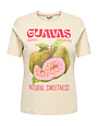 ONLY CARMAKOMA CARJENNY LIFE SS PRINT JEANS TEE JRS