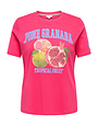 ONLY CARMAKOMA CARJENNY LIFE SS PRINT JEANS TEE JRS