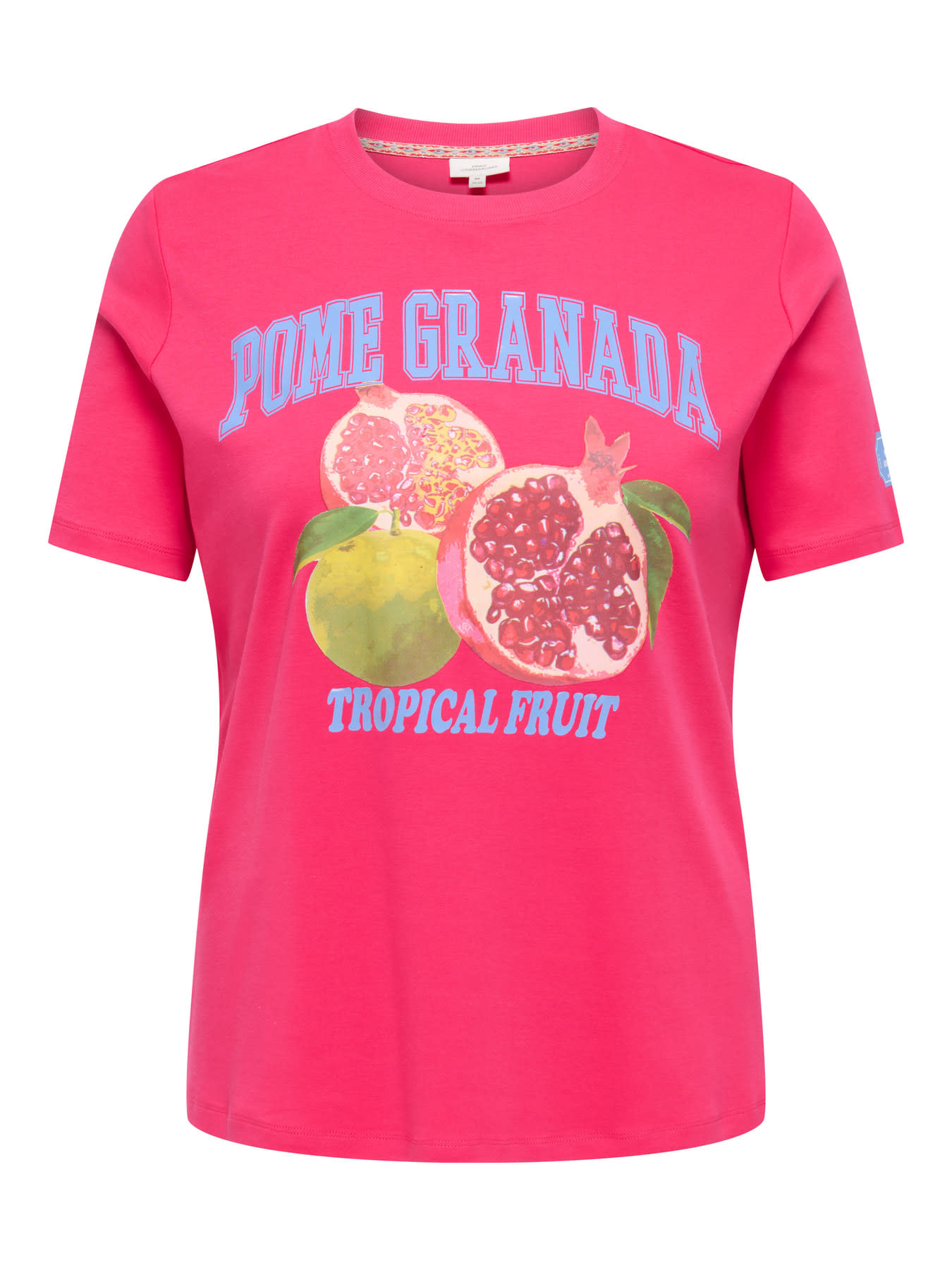 ONLY CARMAKOMA CARJENNY LIFE SS PRINT JEANS TEE JRS