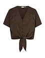 ONLY CARMAKOMA CAREVALOU METTA 2/4 KNOT SHIRT WVN