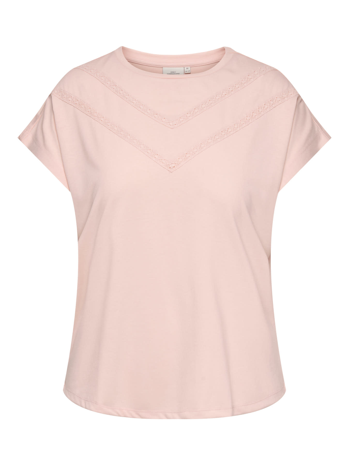 ONLY CARMAKOMA CARCORAL CAPSLEEVE O-NECK TEE JRS