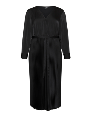 Vero Moda Curve VMCCINDY PLISSE L/S 7/8 DRESS WVN GA CUR