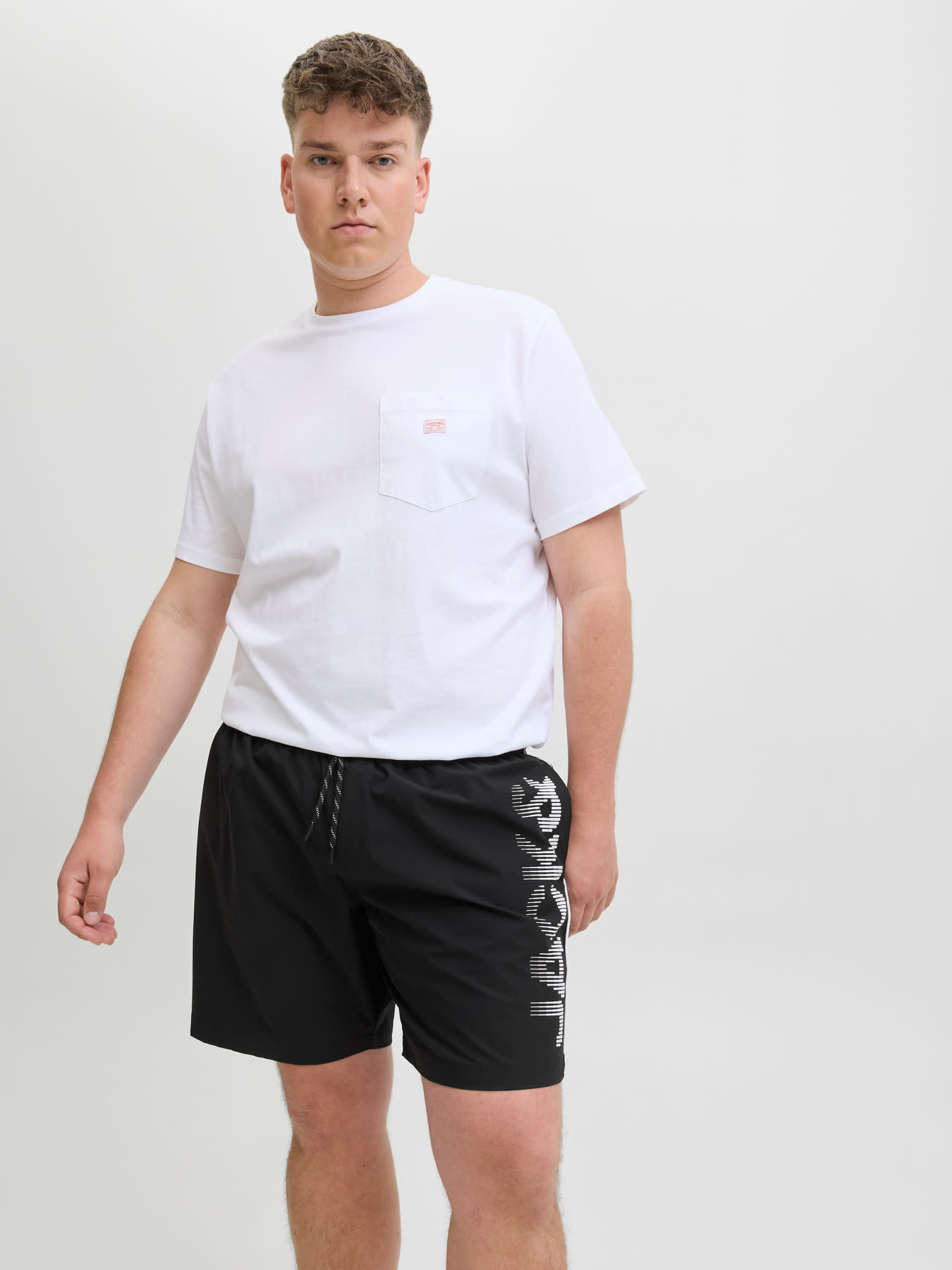 JACK&JONES PLUS JPSTMAUI JJSWIM SPLICE LOGO AKM SN PLS