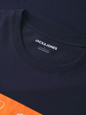 JACK&JONES PLUS JJCOLE PRINT TEE SS CREW NECK PLS