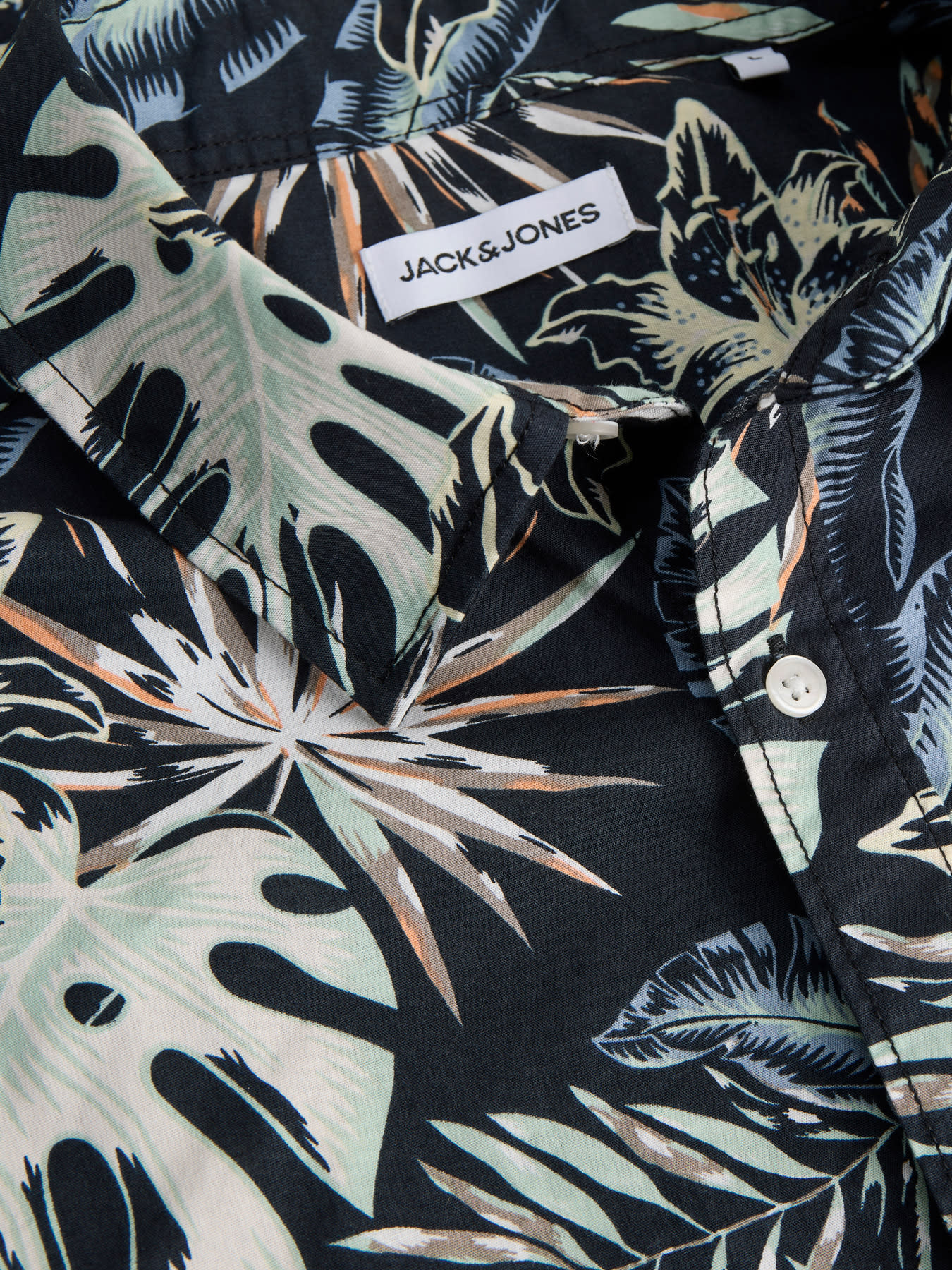 JACK&JONES PLUS JJHONOLULU AOP SHIRT SS PLS (2 kleuren)