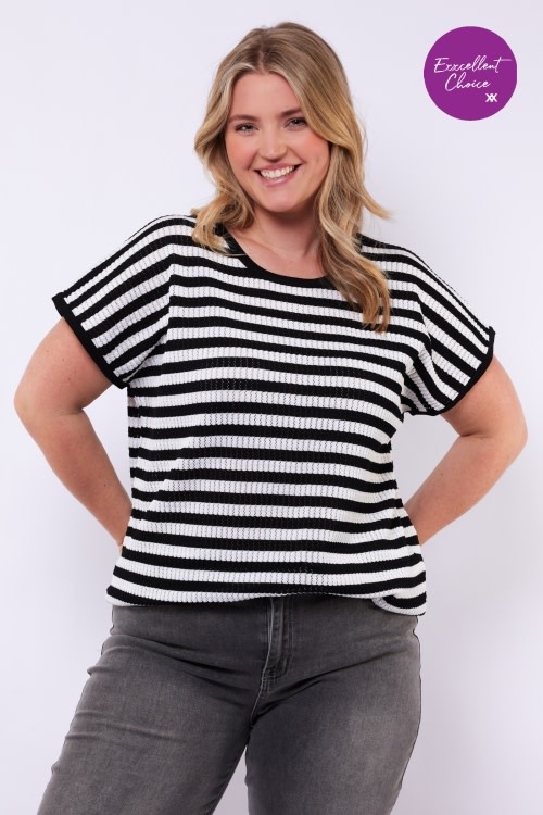 Exxcellent Leighton knit pullover (in 2 kleurcombinaties)