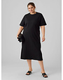 Vero Moda Curve VMCMOLLY SS OVERSIZE CALF DRESS NOOS CUR