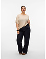 Vero Moda Curve VMCBARBADOS SS V-BACK PULLOVER GA CUR