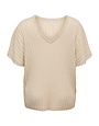 Vero Moda Curve VMCBARBADOS SS V-BACK PULLOVER GA CUR