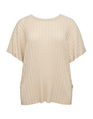 Vero Moda Curve VMCBARBADOS SS V-BACK PULLOVER GA CUR