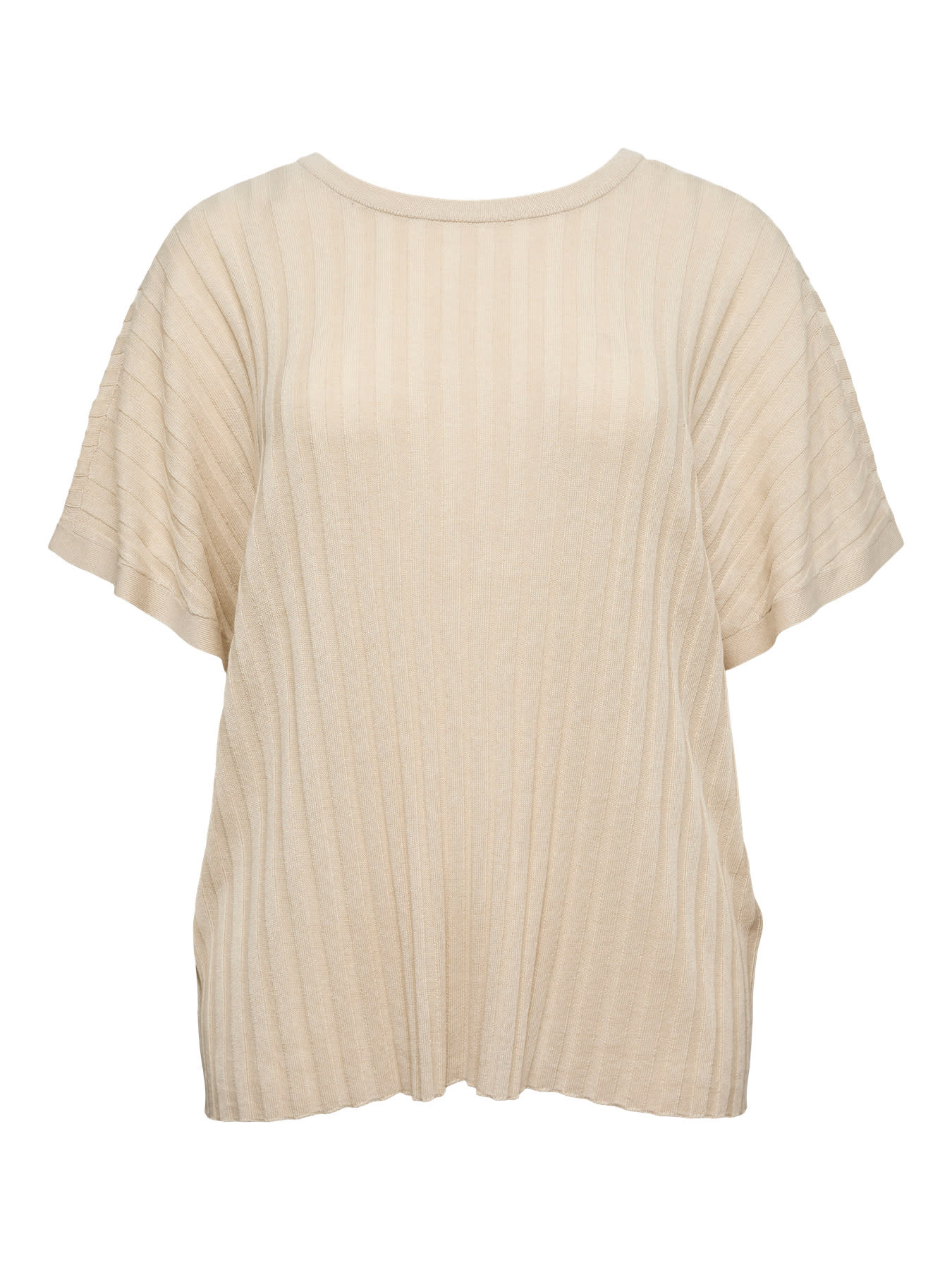Vero Moda Curve VMCBARBADOS SS V-BACK PULLOVER GA CUR