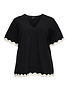 Vero Moda Curve VMCJENNA S/S V-NECK TOP WVN BTQ GA CUR