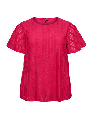 Vero Moda Curve VMCCASSANDRA SS O-NECK TOP JRS CUR