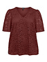 Vero Moda Curve VMCHONEY LACE S/S TOP WVN GA CUR