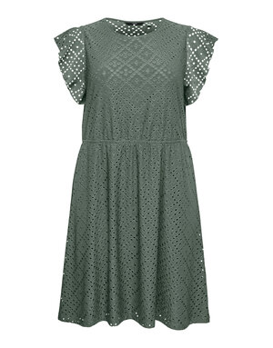 Vero Moda Curve VMCTASSA SL FRILL  SHORT DRESS JRS CUR