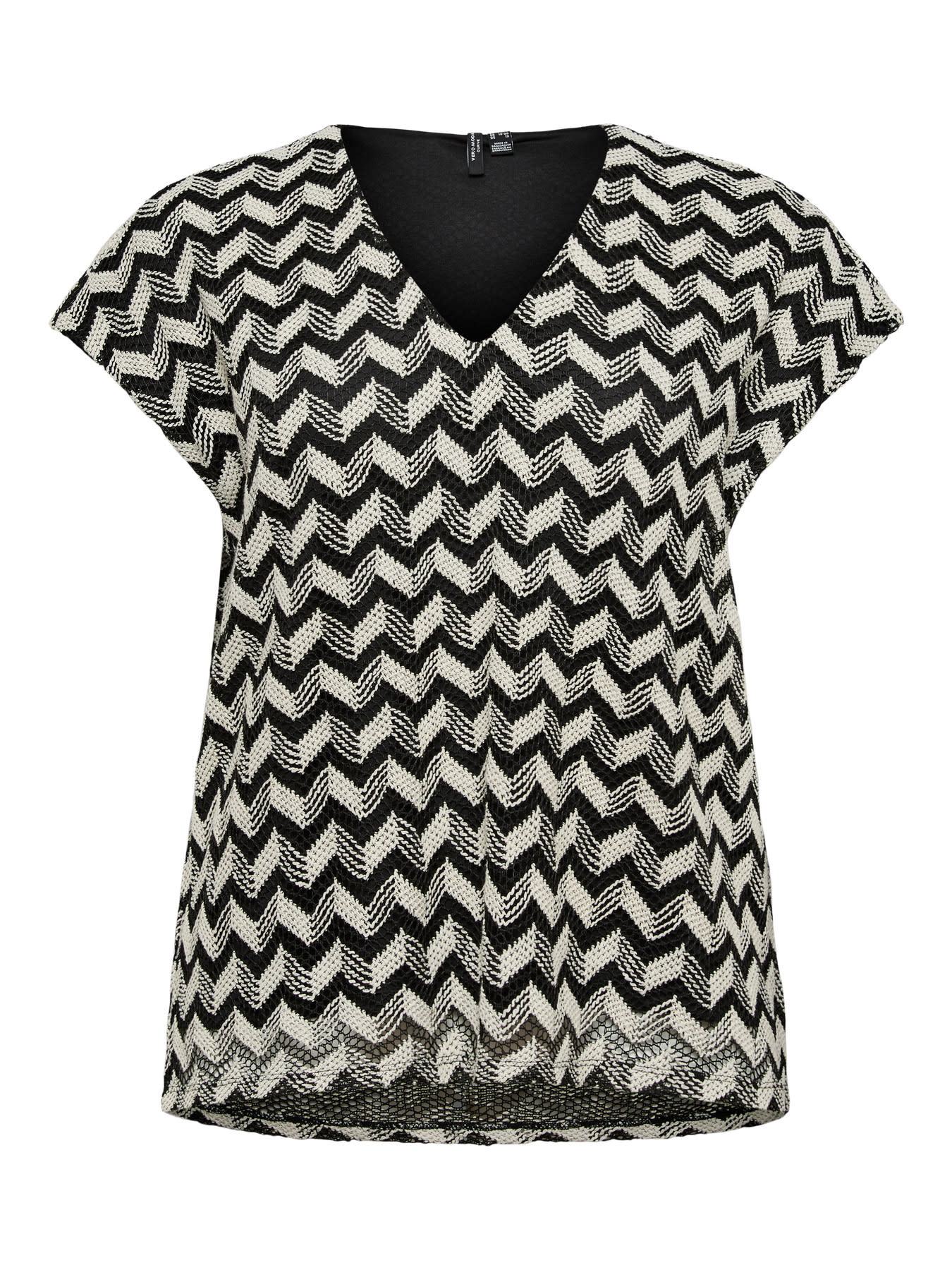Vero Moda Curve VMCTIKKA CS V-NECK TOP JRS CUR