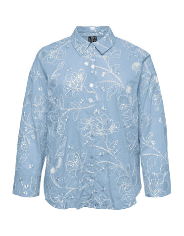 Vero Moda Curve VMCSHINE LS SHIRT WVN CUR (2 KLEUREN)