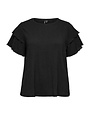 Vero Moda Curve VMCAMANDA SS O-NECK TOP JRS CUR (2 KLEUREN)
