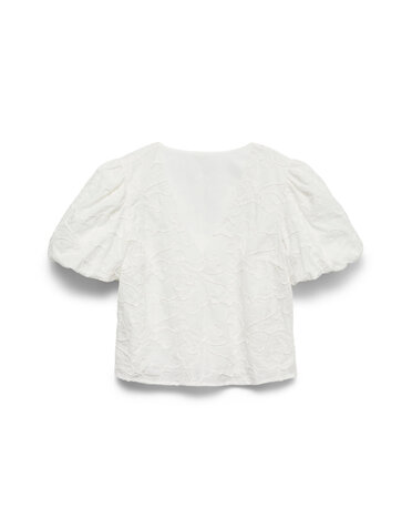 Vero Moda Curve VMCANN EMB SS TOP WVN LCS CUR