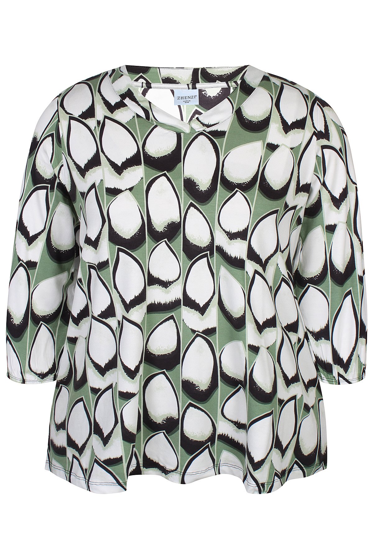 Zhenzi Zh-Sylva 1260-Blouse 3/4 (2 Kleuren)