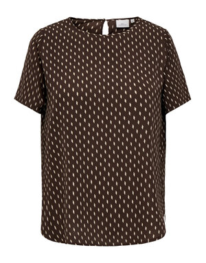 ONLY CARMAKOMA CARVICA S/S TOP WVN NOOS