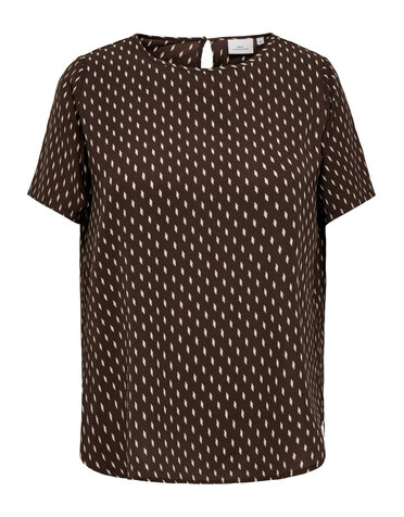 ONLY CARMAKOMA CARVICA S/S TOP WVN NOOS