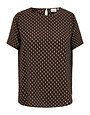 ONLY CARMAKOMA CARVICA S/S TOP WVN NOOS