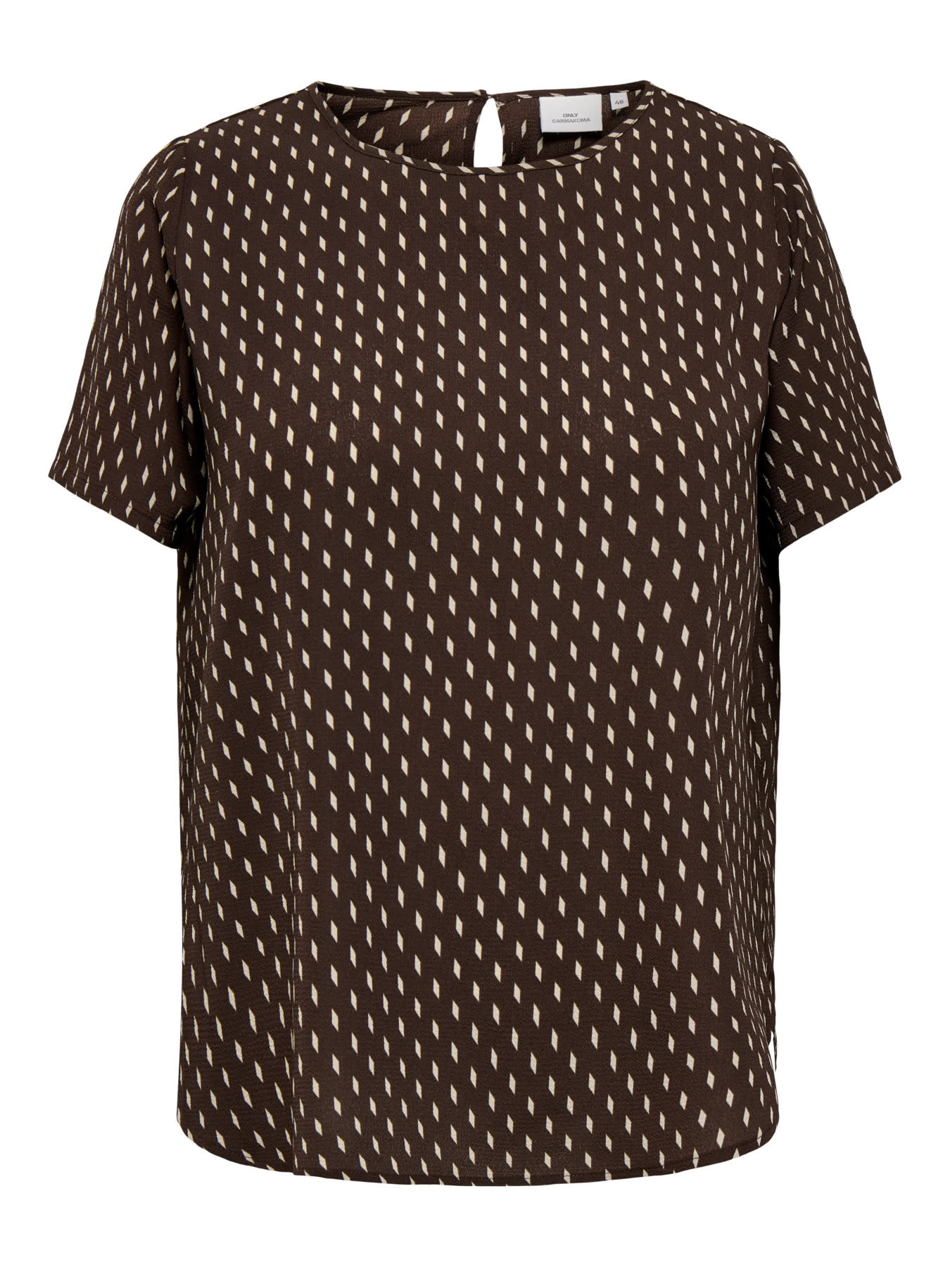 ONLY CARMAKOMA CARVICA S/S TOP WVN NOOS