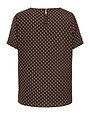 ONLY CARMAKOMA CARVICA S/S TOP WVN NOOS