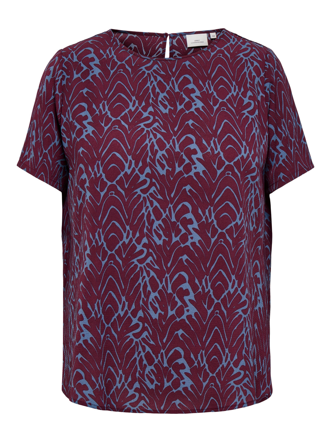 ONLY CARMAKOMA CARVICA S/S TOP WVN NOOS