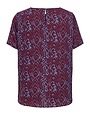 ONLY CARMAKOMA CARVICA S/S TOP WVN NOOS
