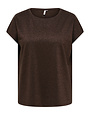 ONLY CARMAKOMA CARMOSTER GLITTER S/S TOP JRS NOOS
